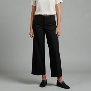 Maeve | Black Wide Leg Collette Size  32 Minimalist Work Wardrobe Capsule